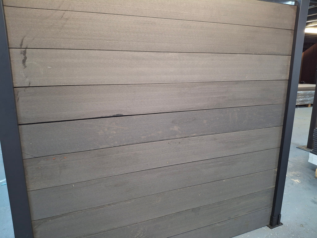 WPC Fence Board – Matt Black Boards Only (180mm × 25mm × 1.76m)