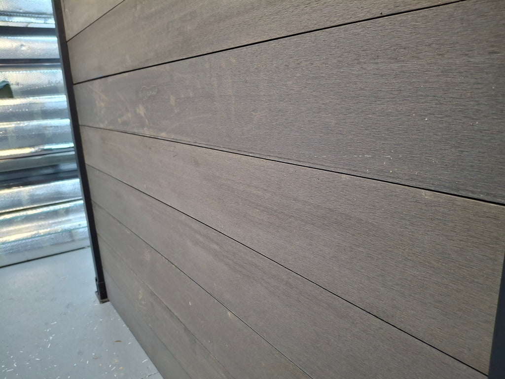 WPC Fence Panel – Matt Black (180mm × 25mm × 1.76m)