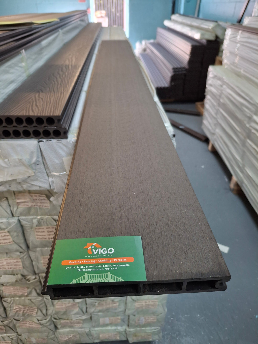 WPC Fence Panel – Matt Black (180mm × 25mm × 1.76m)