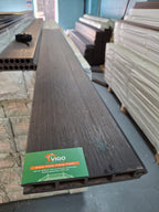 WPC Fence Panel – Gloss Black (180mm × 25mm × 1.76m)