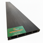 WPC Fence Board – Gloss Black Boards Only (180mm × 25mm × 1.76m)
