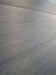 WPC Fence Panel – Black - Woodgrain Pattern (183mm × 24.5mm × 1.76m)