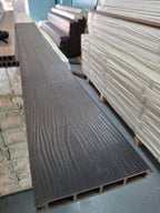 WPC Fence Panel – Black (183mm × 24.5mm × 1.76m)