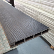 WPC Fence Board – Woodgrain Pattern Black Boards Only (183mm × 24.5mm × 1.76m)