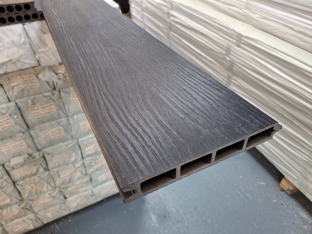 WPC Fence Panel – Black (183mm × 24.5mm × 1.76m)