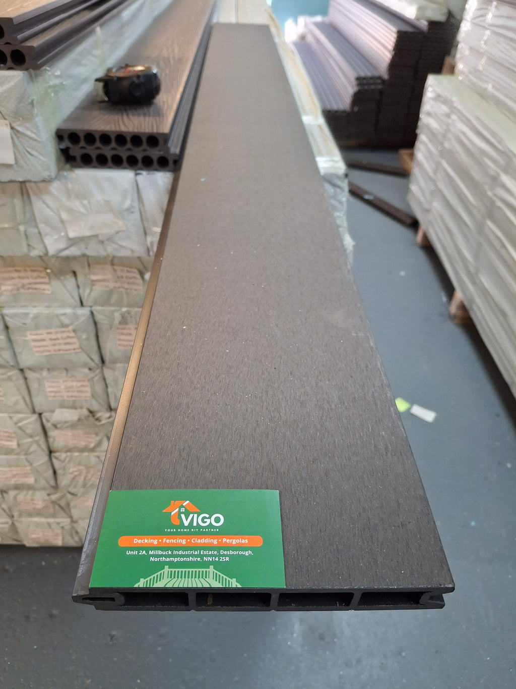 WPC Fence Panel – Dark Grey (180mm × 25mm × 1.76m)