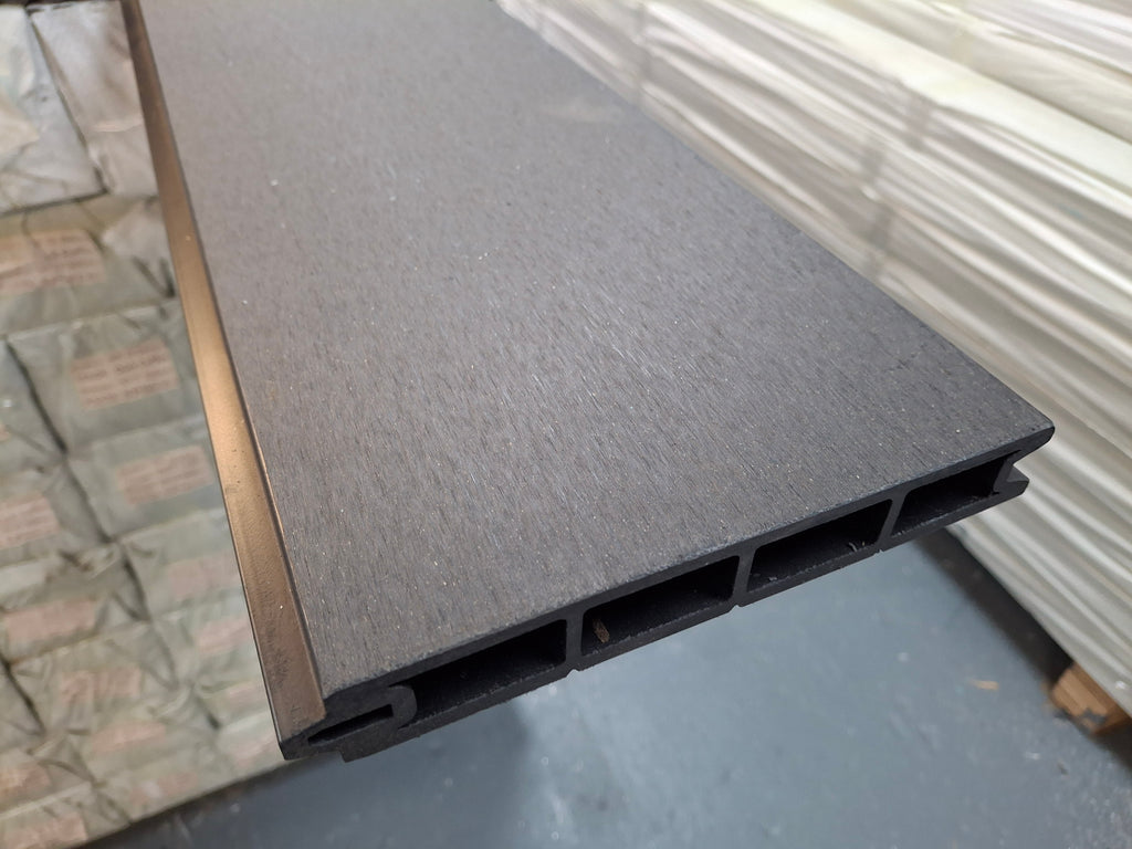 WPC Fence Panel – Dark Grey (180mm × 25mm × 1.76m)