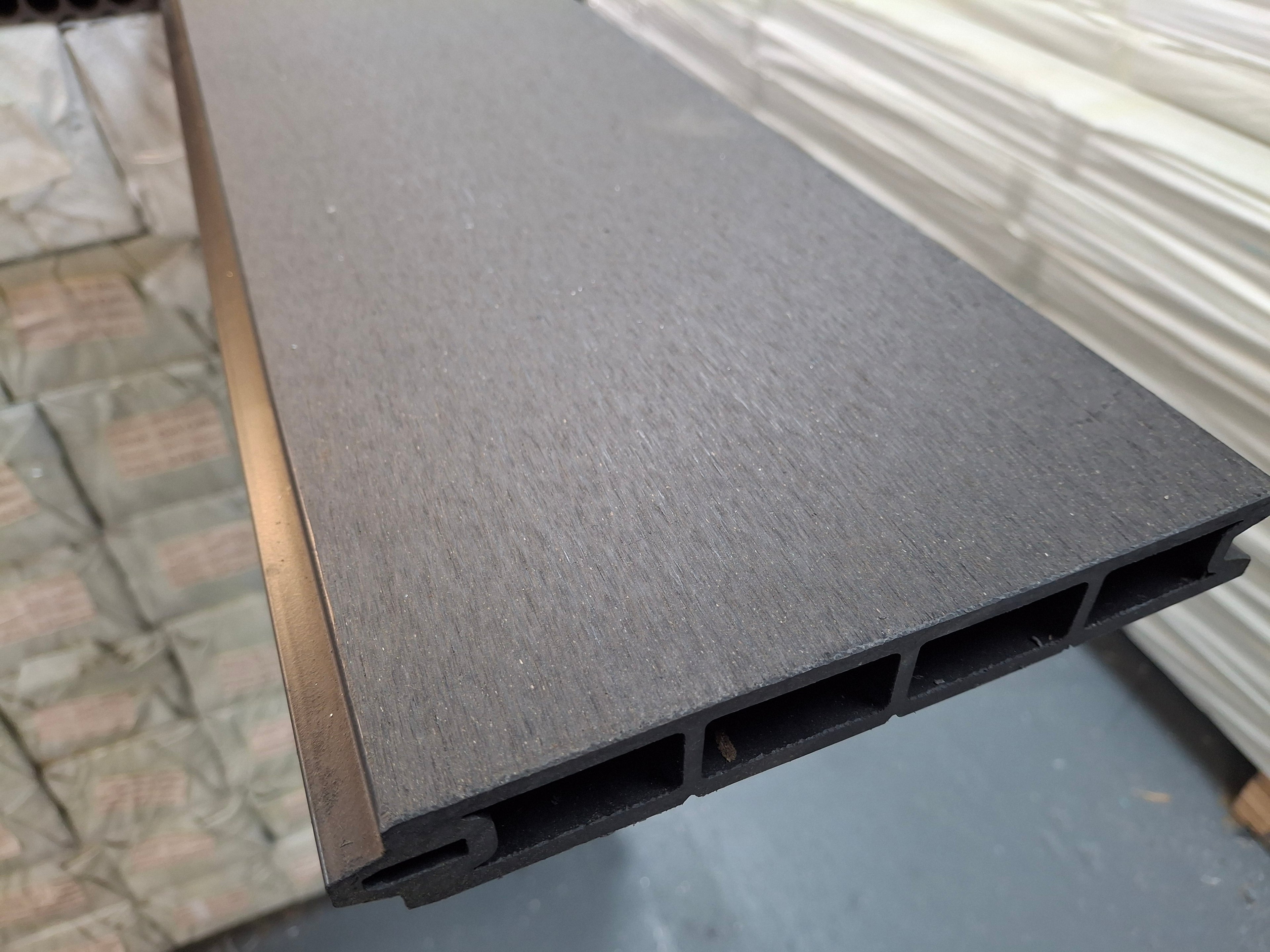 WPC Fence Panel – Dark Grey (180mm × 25mm × 1.76m)