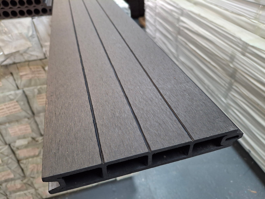 WPC Fence Panel – Dark Grey (180mm × 25mm × 1.76m)