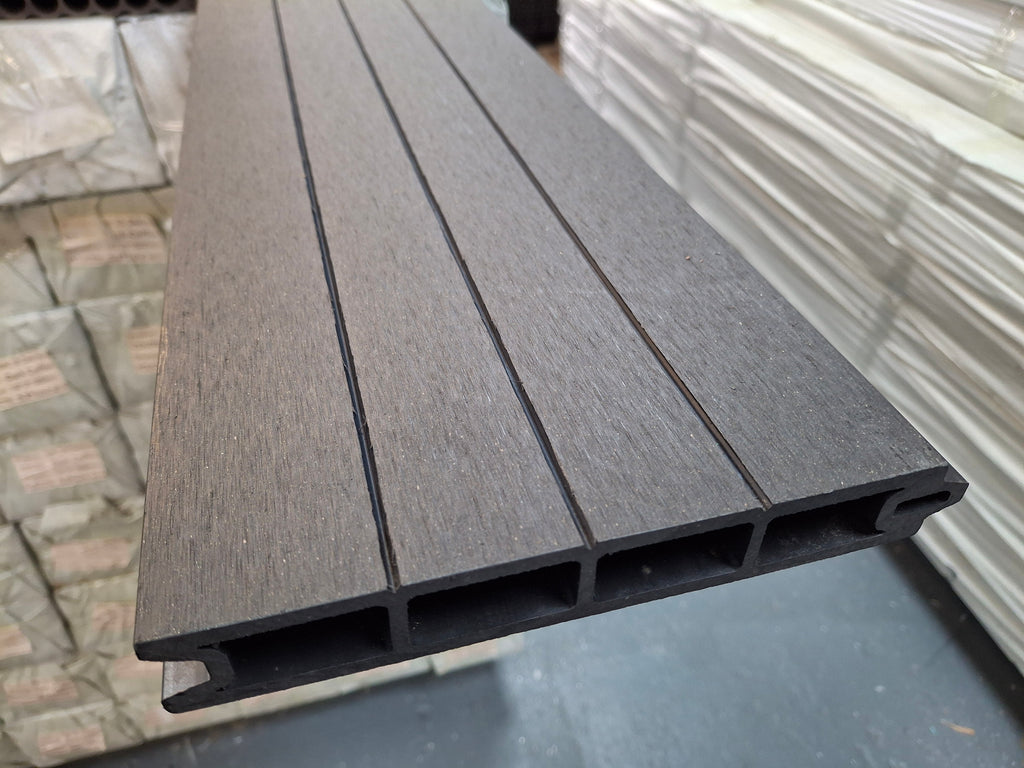 WPC Fence Panel – Dark Grey (180mm × 25mm × 1.76m)