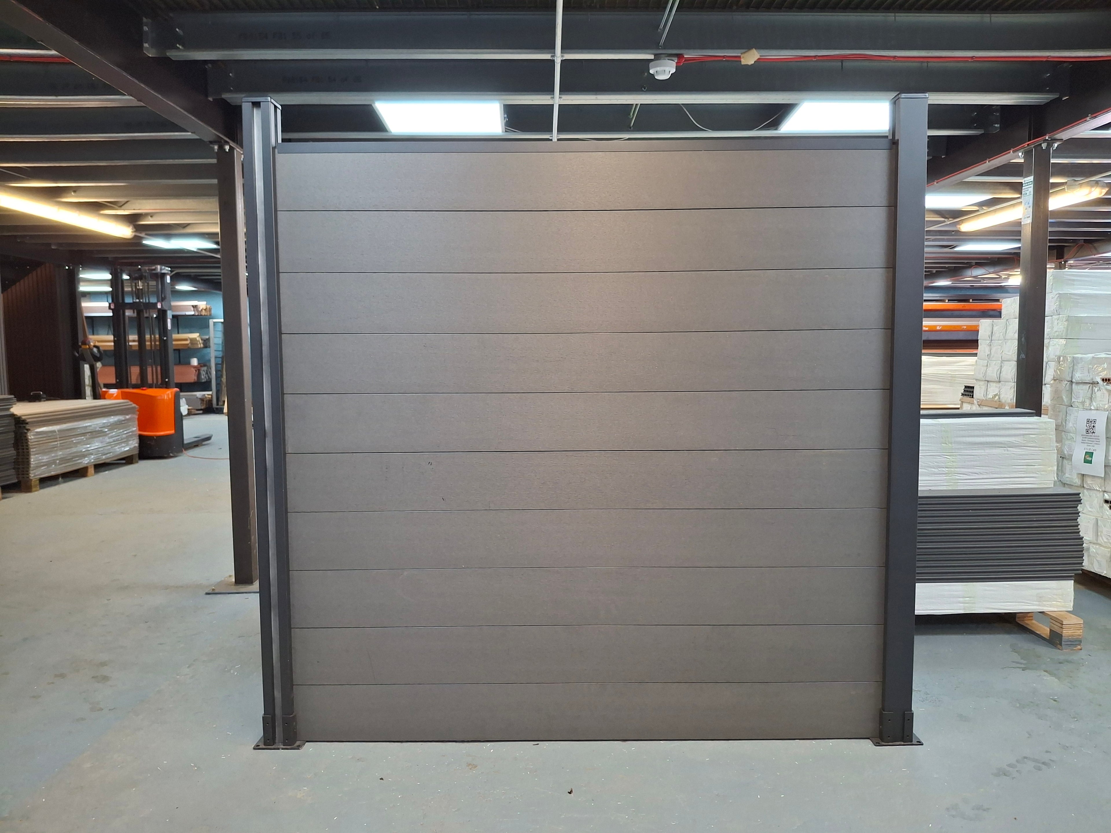 WPC Fence Panel – Dark Grey (180mm × 25mm × 1.76m)