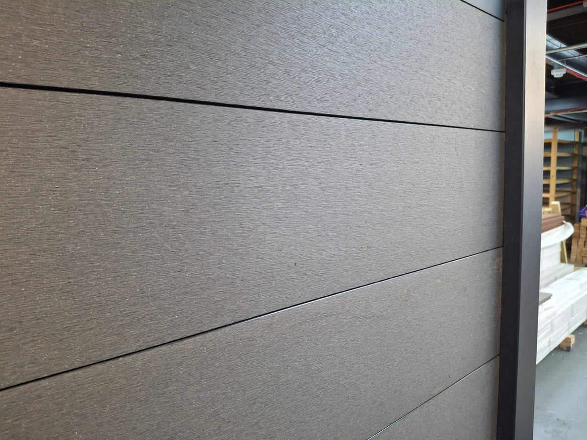 WPC Fence Panel – Dark Grey Full Set (180mm × 25mm × 1.76m)