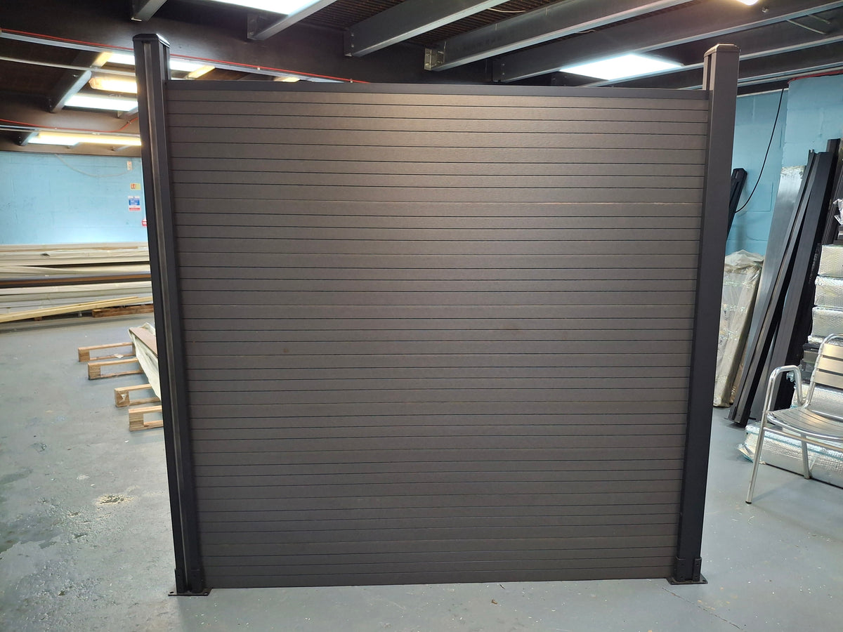 WPC Fence Panel – Dark Grey Full Set (180mm × 25mm × 1.76m)