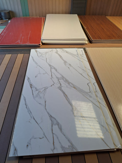 Calacatta Gold Marble Effect Wall Panel – 2400mm x 1200mm