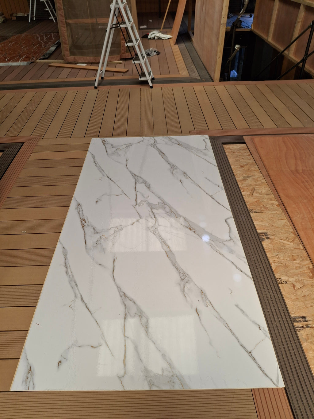 Calacatta Gold Marble Effect Wall Panel – 2400mm x 1200mm