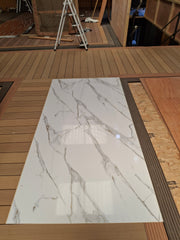 Calacatta Gold Marble Effect Wall Panel – 2400mm x 1200mm