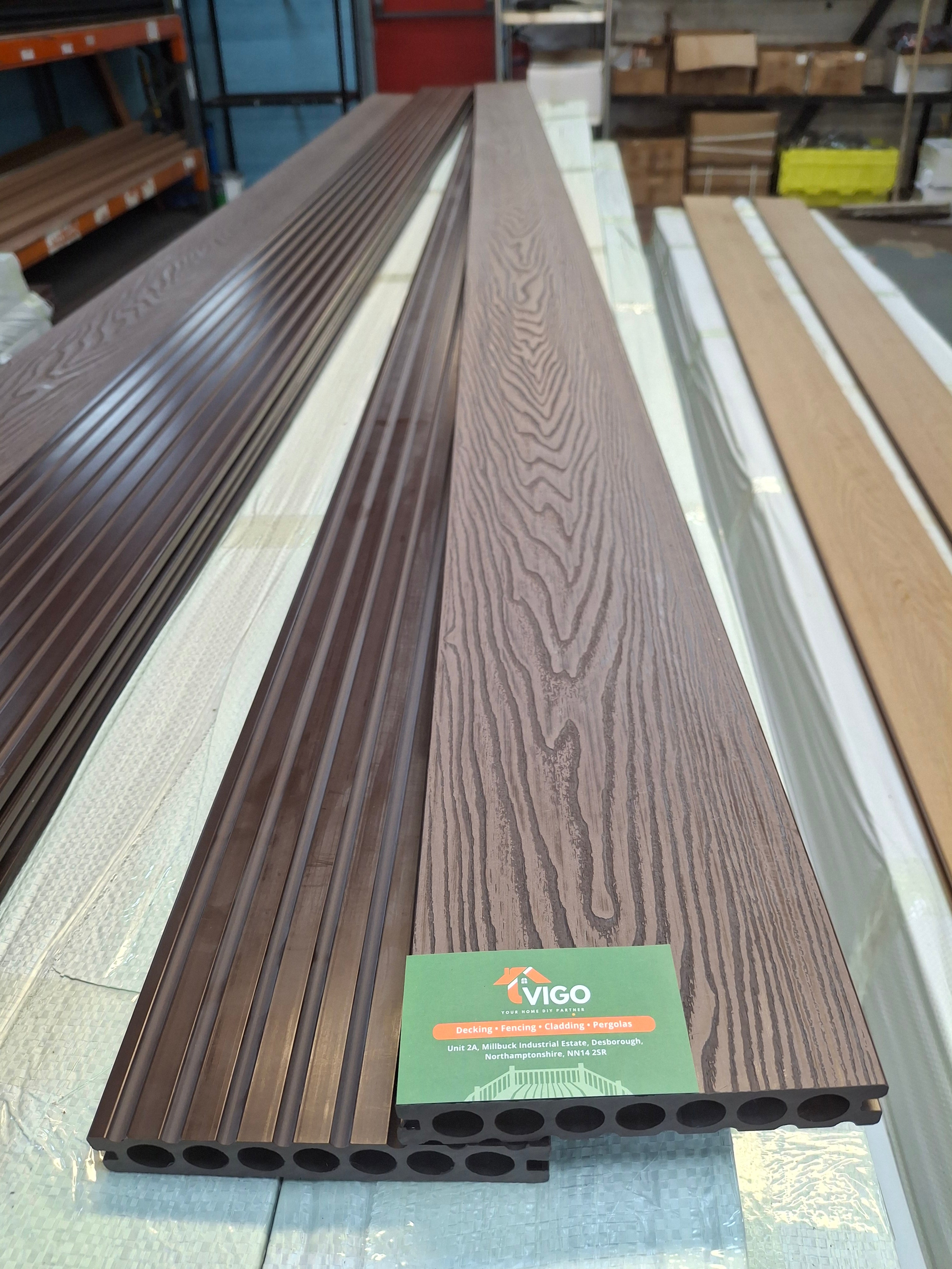 WPC Composite Decking Boards - Chocolate | 150mm x 25mm x 3m