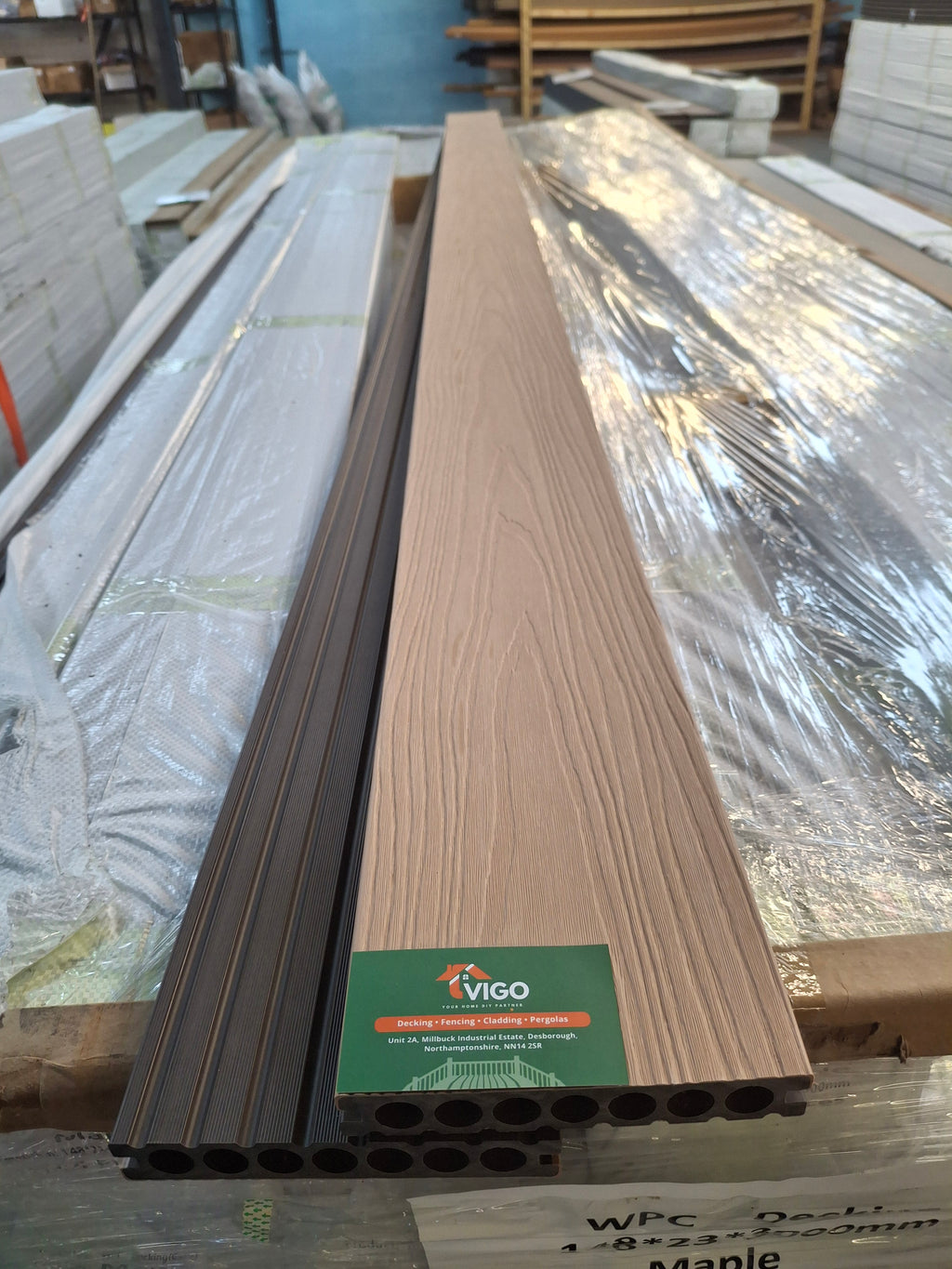 WPC Composite Decking Boards - Maple | 148mm x 23mm x 3m
