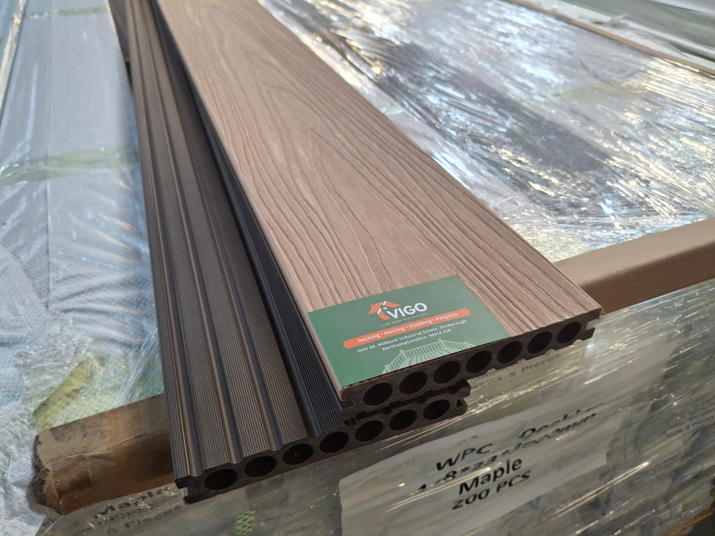 WPC Composite Decking Boards - Maple | 148mm x 23mm x 3m