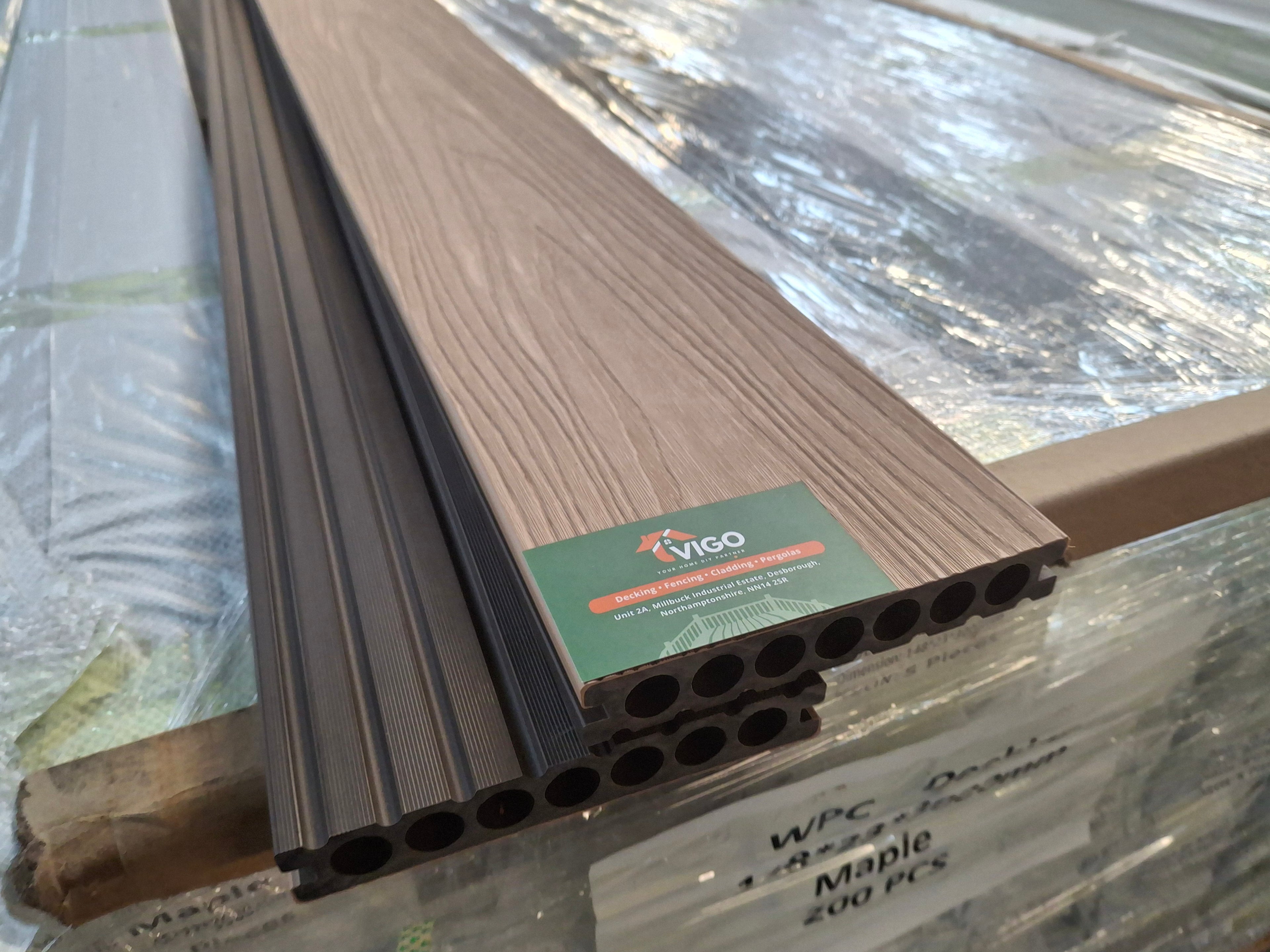 WPC Composite Decking Boards - Maple | 148mm x 23mm x 3m
