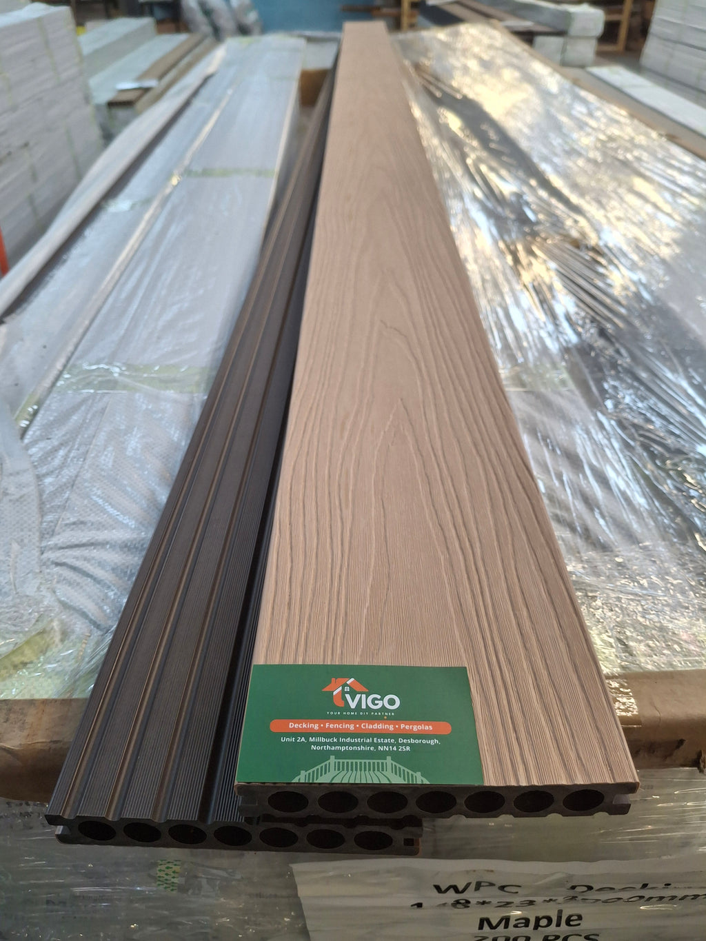 WPC Composite Decking Boards - Maple | 148mm x 23mm x 3m