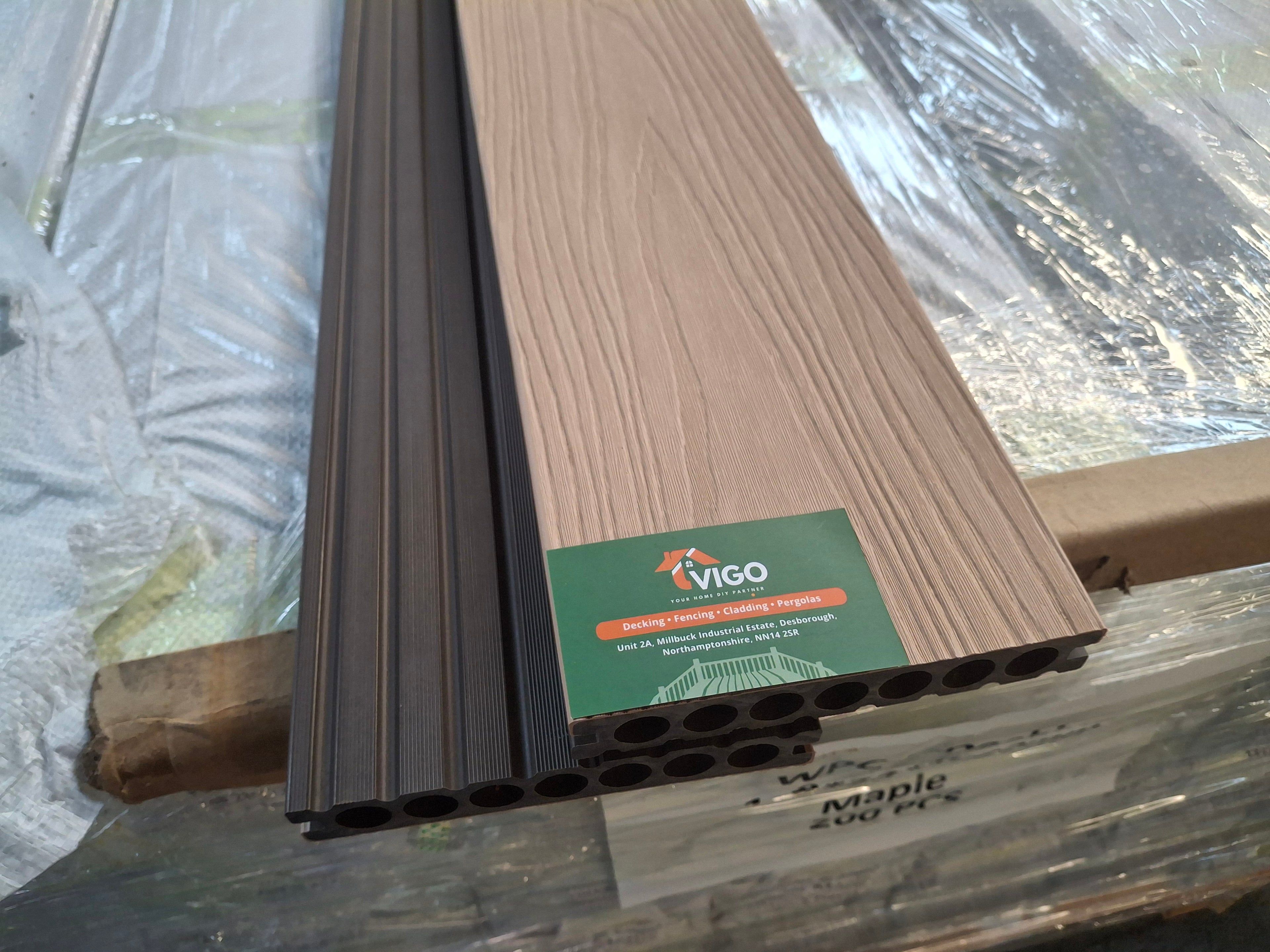 WPC Composite Decking Boards - Maple | 148mm x 23mm x 3m