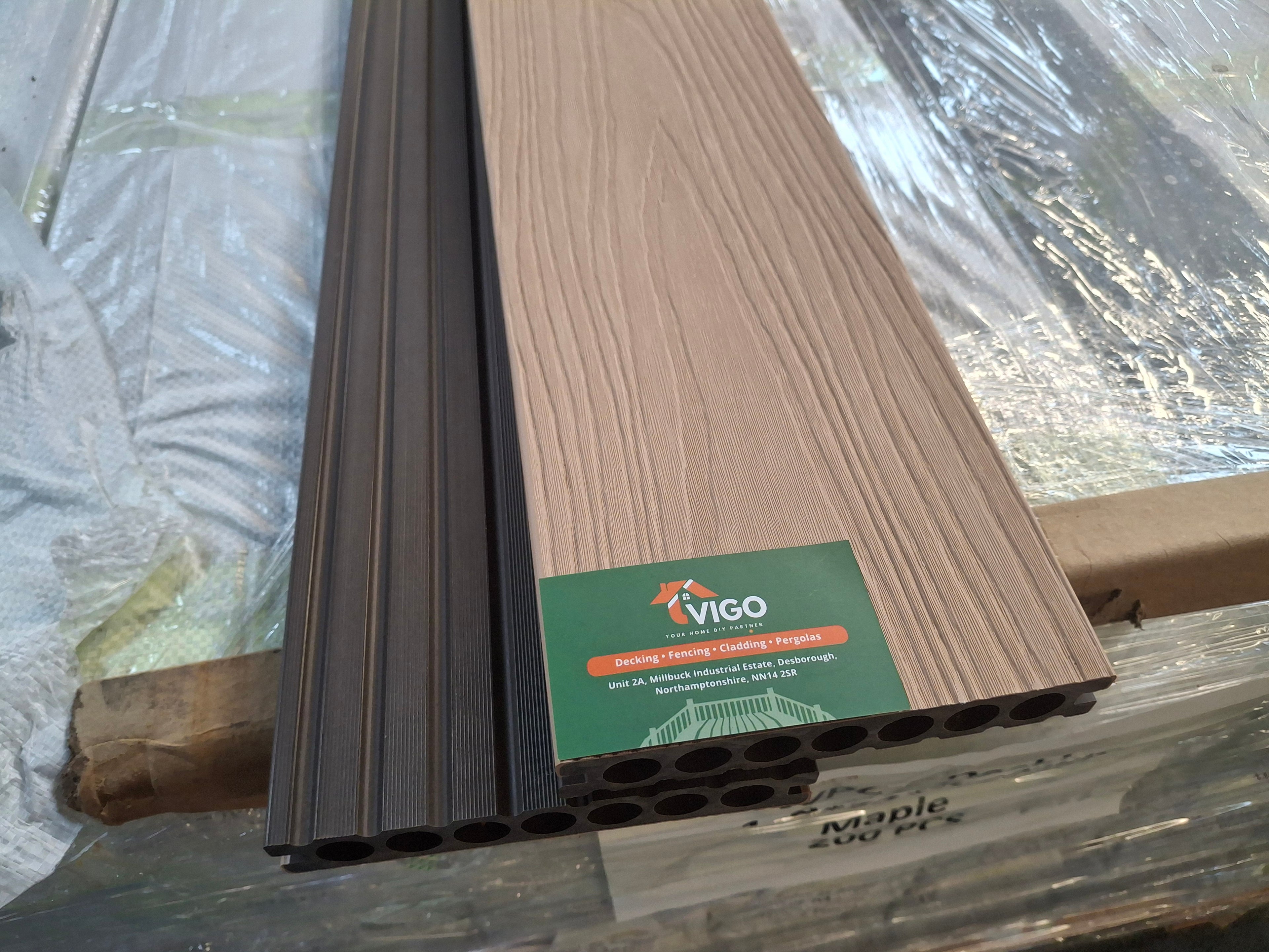 WPC Composite Decking Boards - Maple | 148mm x 23mm x 3m