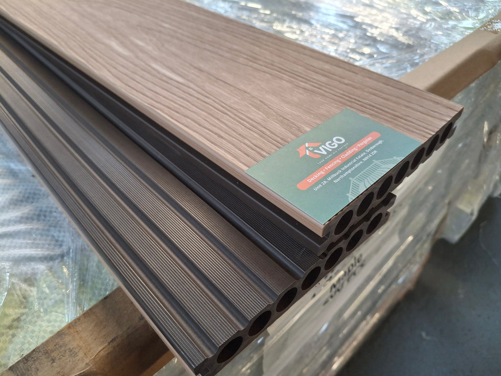 WPC Composite Decking Boards - Maple | 148mm x 23mm x 3m