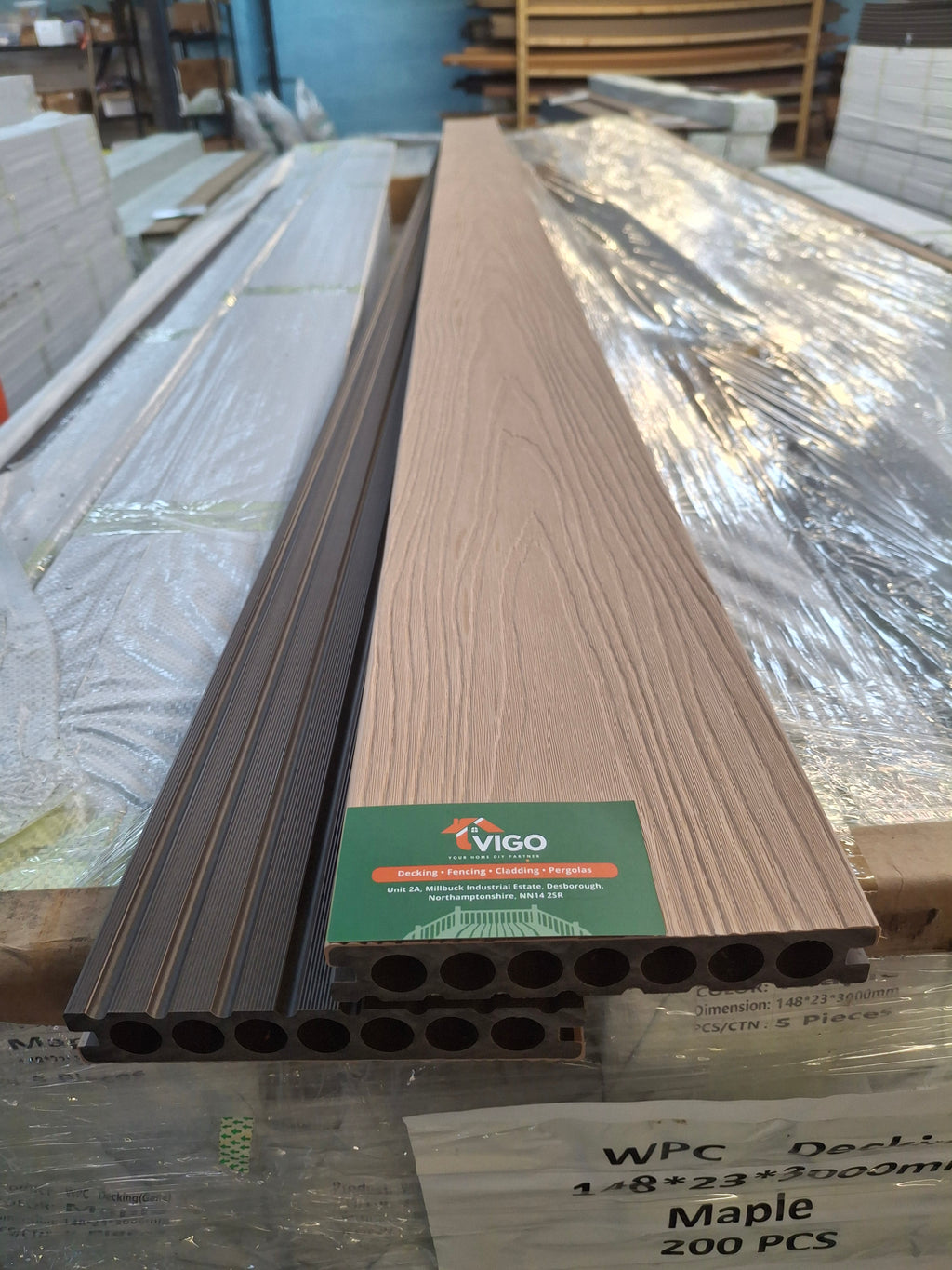 WPC Composite Decking Boards - Maple | 148mm x 23mm x 3m
