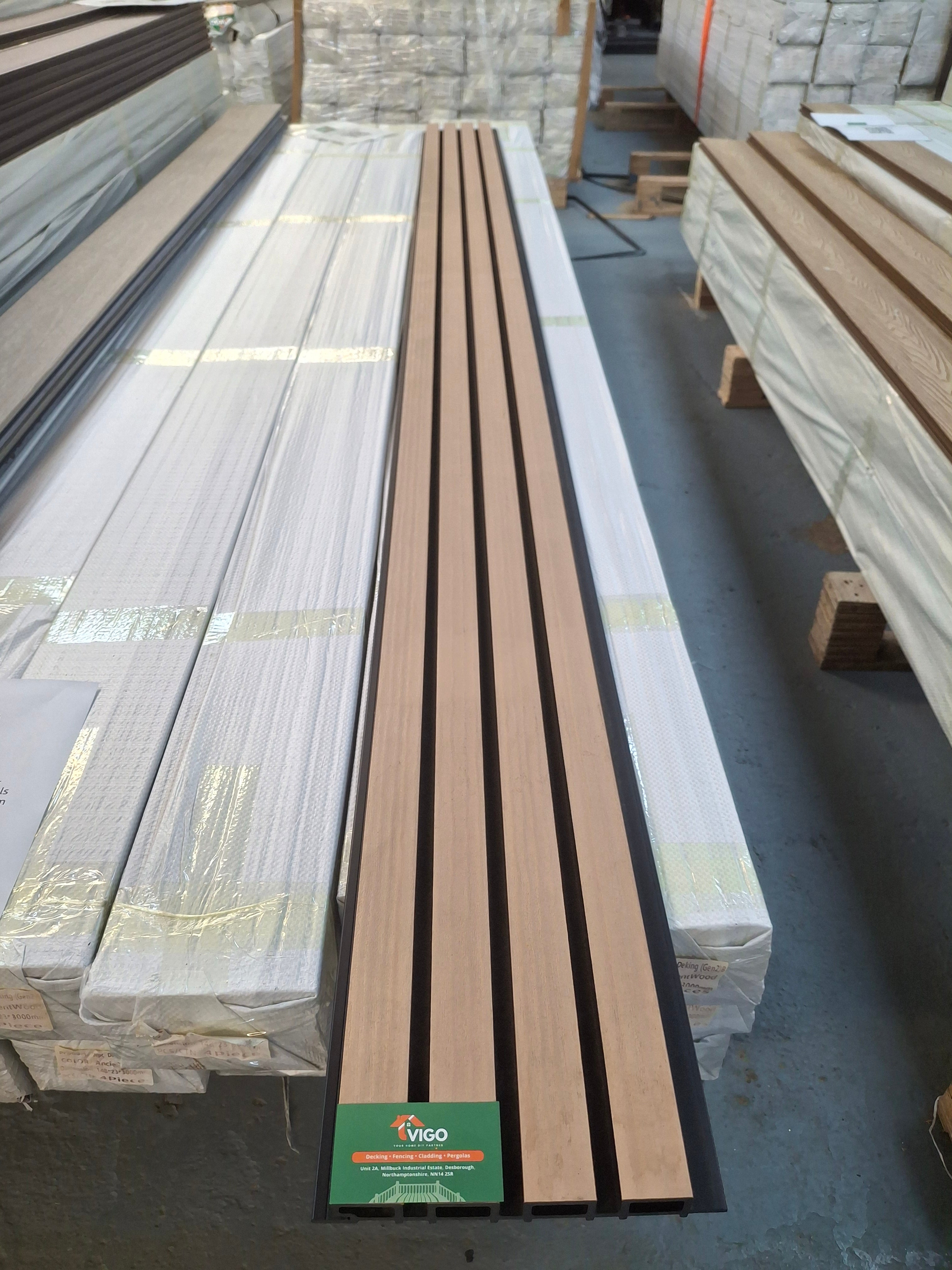 WPC Fluted Wall Cladding Panels – Maple | Gen 1 (219mm x 26mm x 3m)