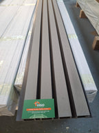 WPC Fluted Wall Cladding Panels – Light Grey | Gen 1 (219mm x 26mm x 2.9m)