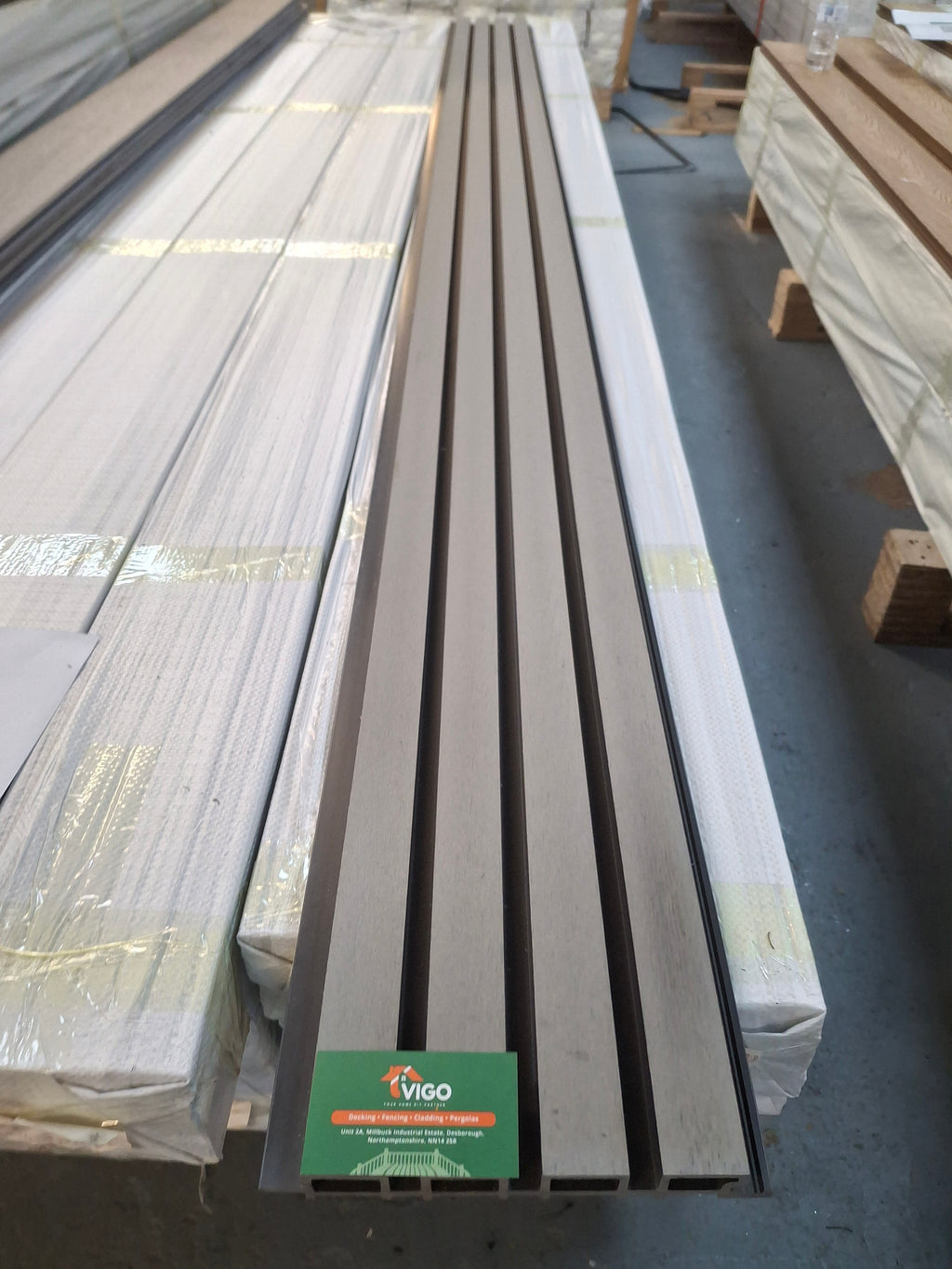 WPC Fluted Wall Cladding Panels – Light Grey | Gen 1 (219mm x 26mm x 2.9m)