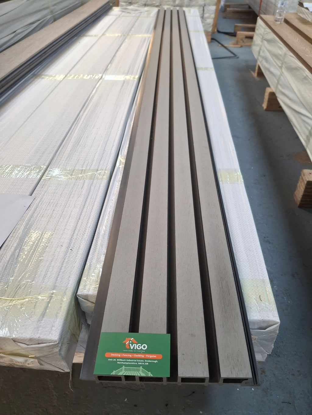 WPC Fluted Wall Cladding Panels – Light Grey | Gen 1 (219mm x 26mm x 2.9m)