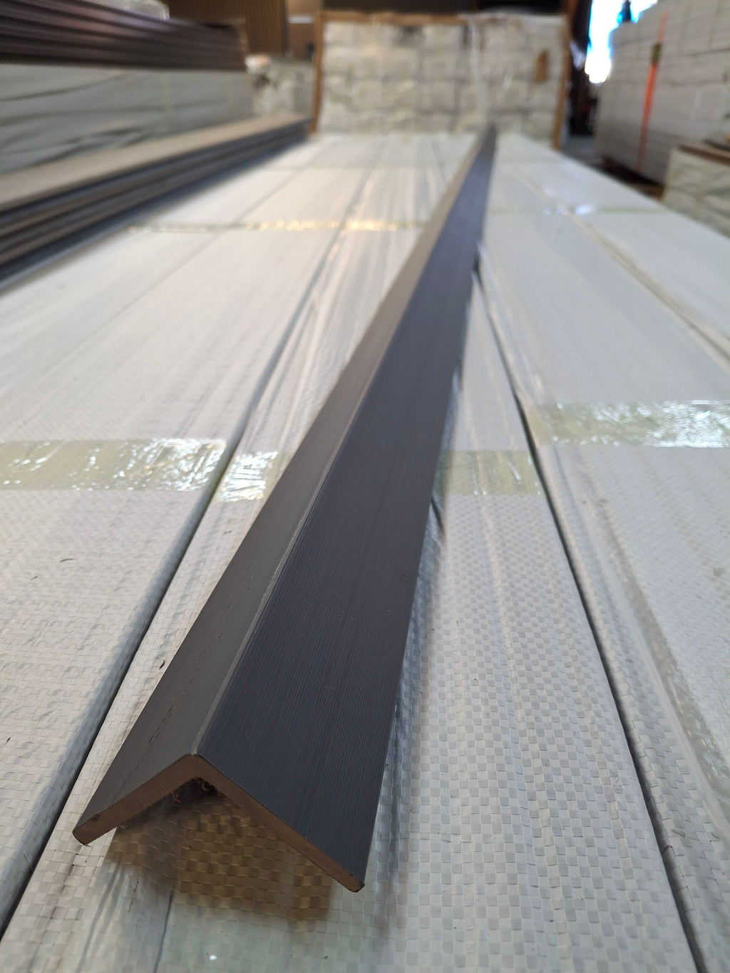 WPC Composite Decking L-Trim – Ash Grey | 3.0m Edge Trim