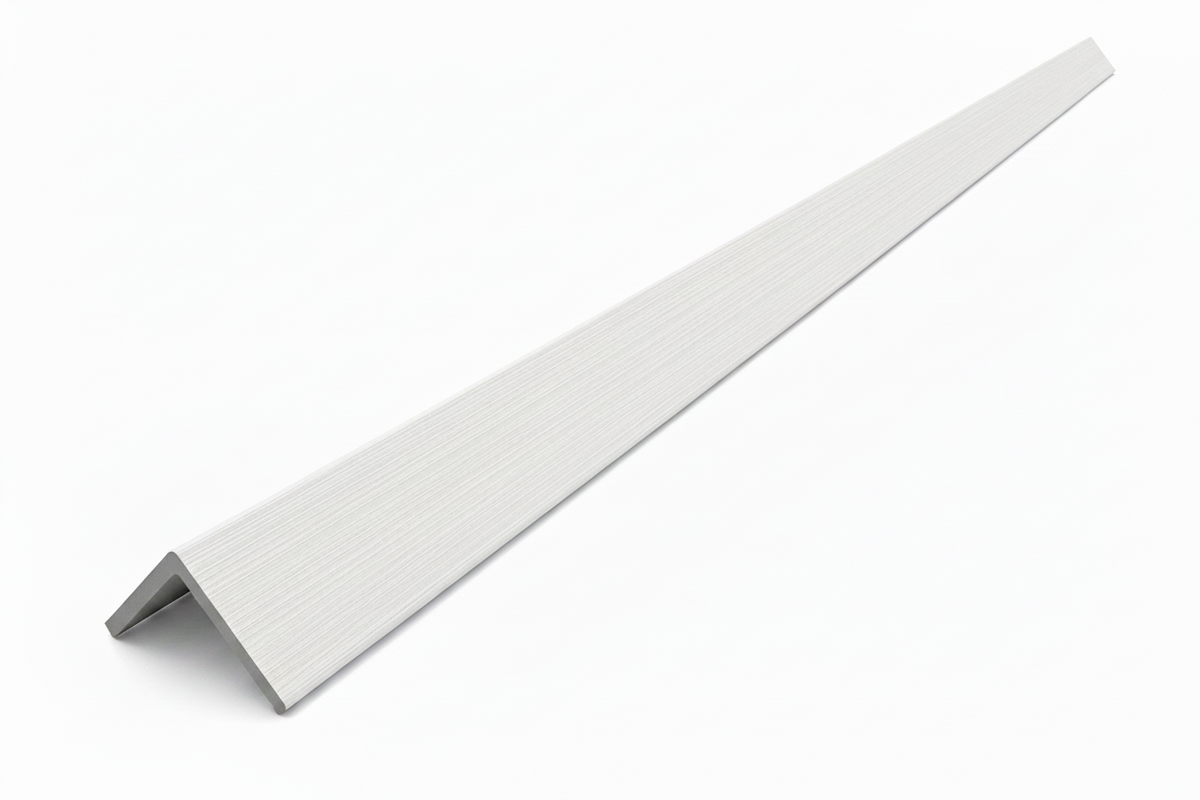WPC Composite Decking L-Trim – White Gloss | 3.0m Edge Trim (Copy)