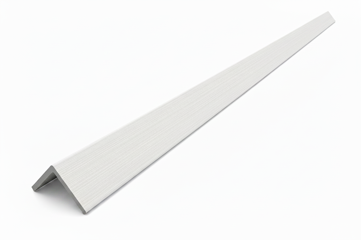WPC Composite Decking L-Trim – White Gloss | 3.0m Edge Trim (Copy)