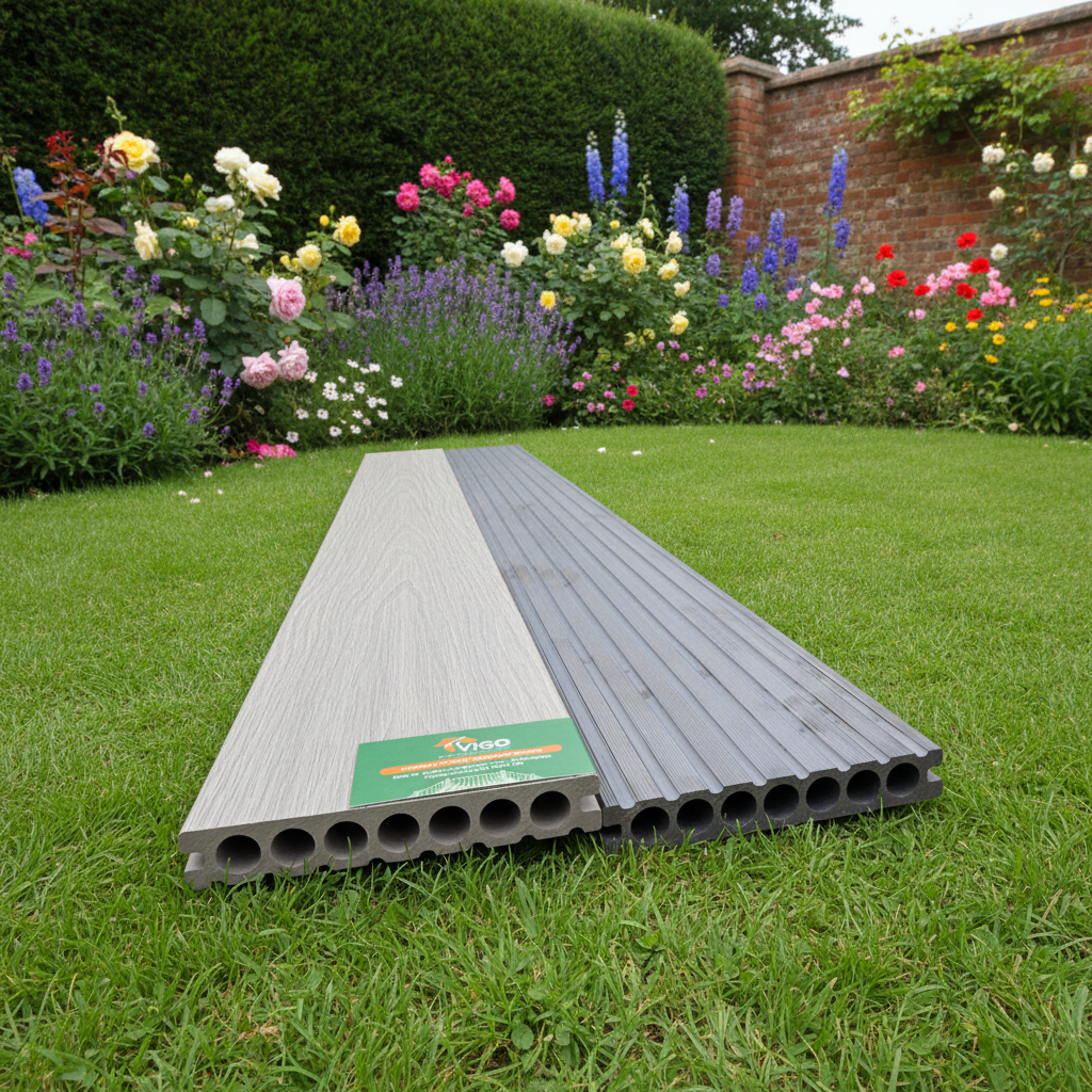 WPC Composite Decking Boards – Ancient Wood | Gen 2 | 148mm x 23mm x 3m | Vigo Home