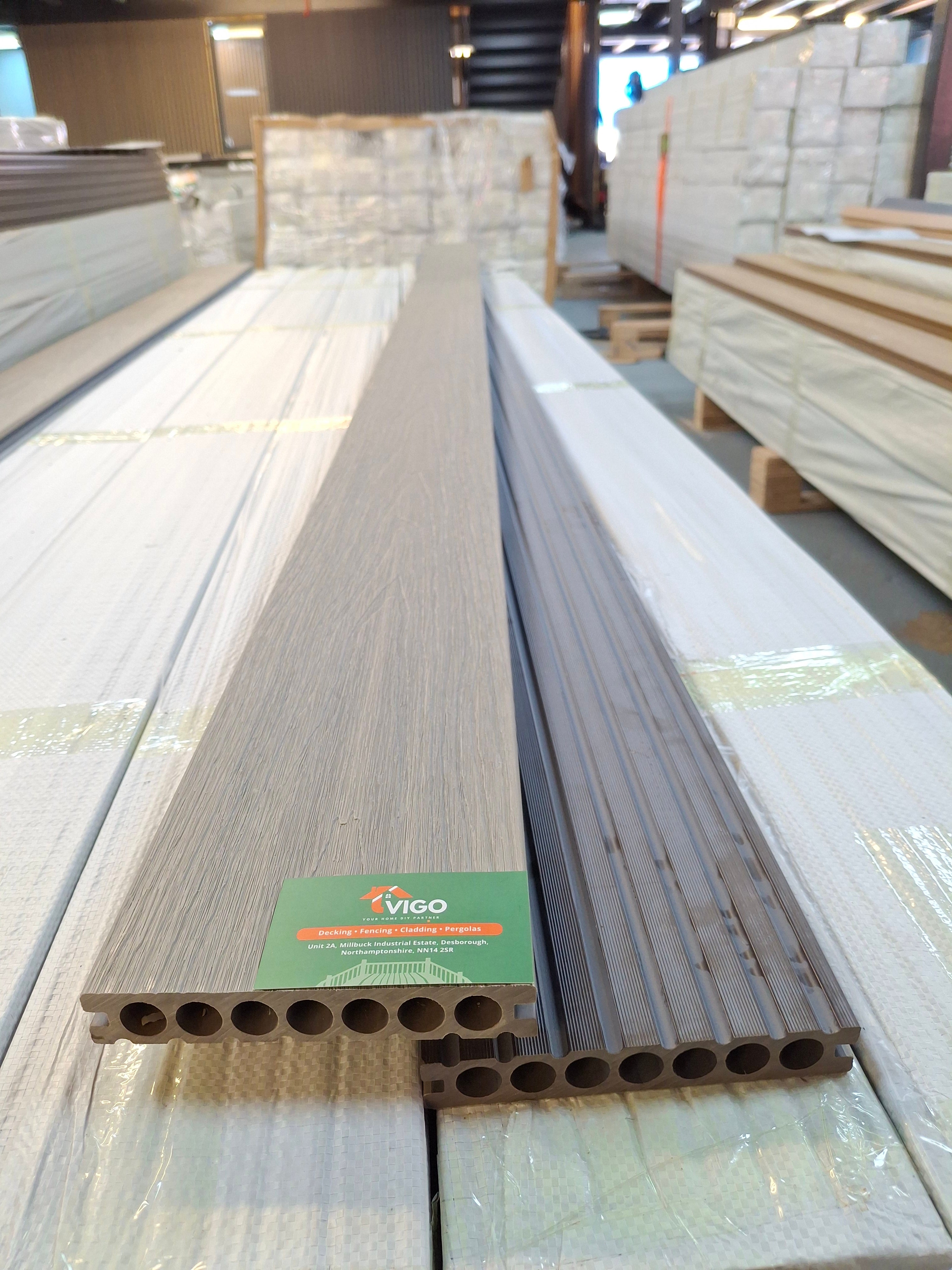 WPC Composite Decking Boards – Ancient Wood | Gen 2 (148mm x 23mm x 3m)