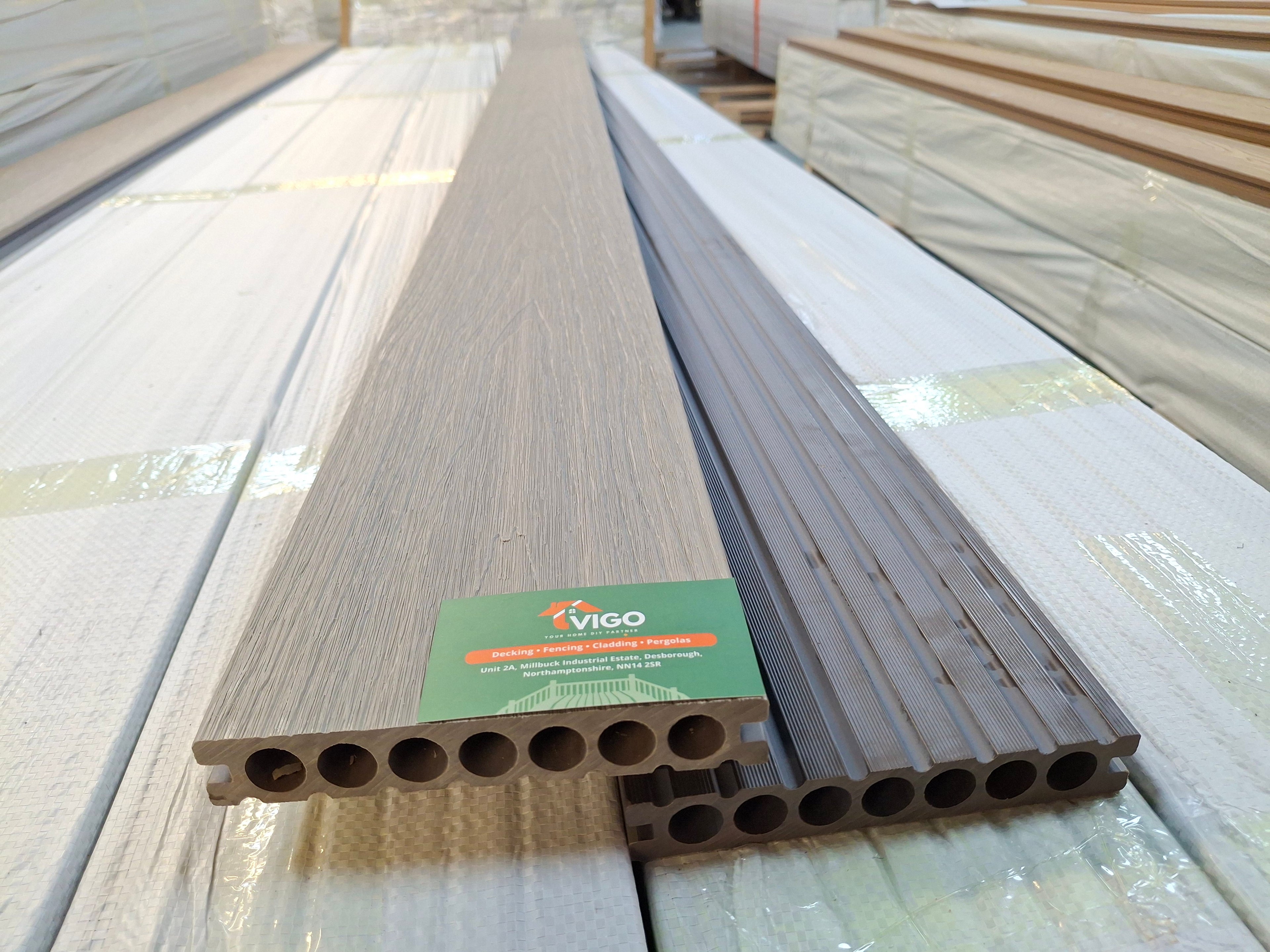 WPC Composite Decking Boards – Ancient Wood | Gen 2 (148mm x 23mm x 3m)
