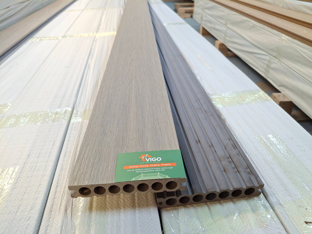 WPC Composite Decking Boards – Ancient Wood | Gen 2 (148mm x 23mm x 3m)