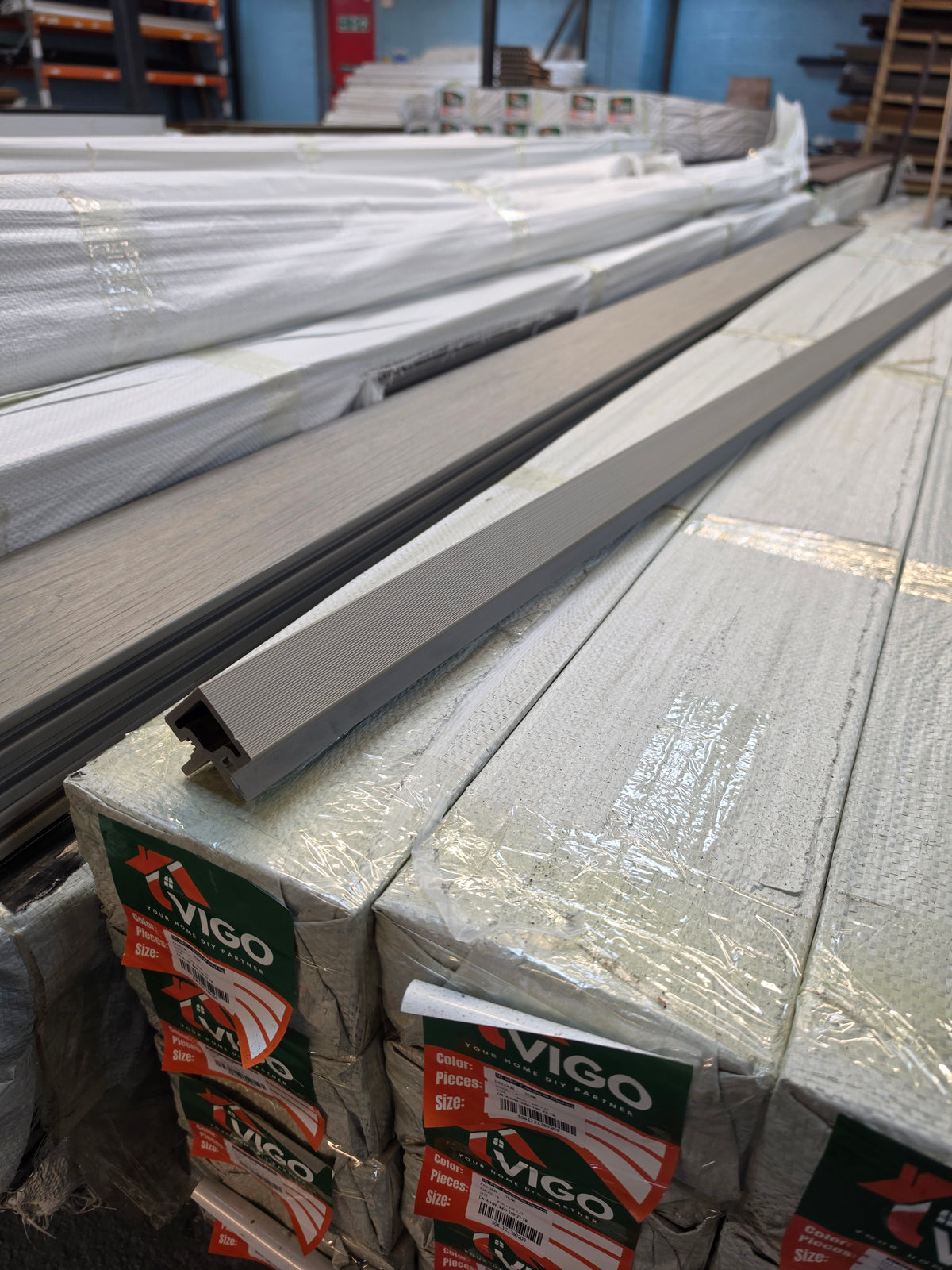WPC Cladding Trim – Ancient Wood (3m Finishing Profile)