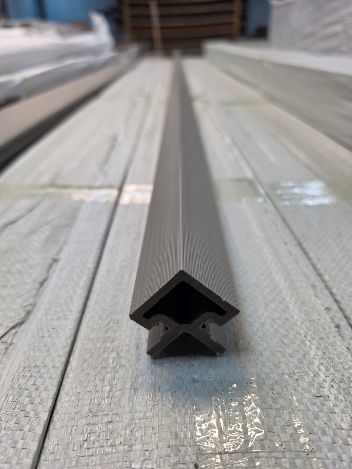 WPC Cladding Trim – Ancient Wood (3m Finishing Profile)