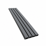 WPC Fluted Wall Cladding Panels – Grey | Gen 1 | Black Shadow Gaps | 219mm x 26mm x 2.9m