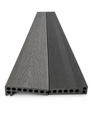 WPC Composite Decking Step/Bullnose Edging Board – Ash Grey | 140mm x 25mm x 3m