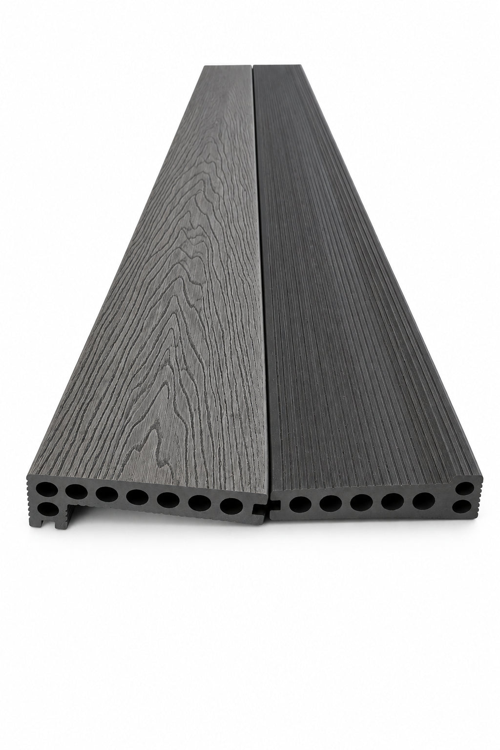 WPC Composite Decking Step/Bullnose Edging Board – Ash Grey | 140mm x 25mm x 3m