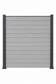 WPC Fence Panel – Light Grey Half Set (156mm × 22.5mm × 1.76m) (Copy)