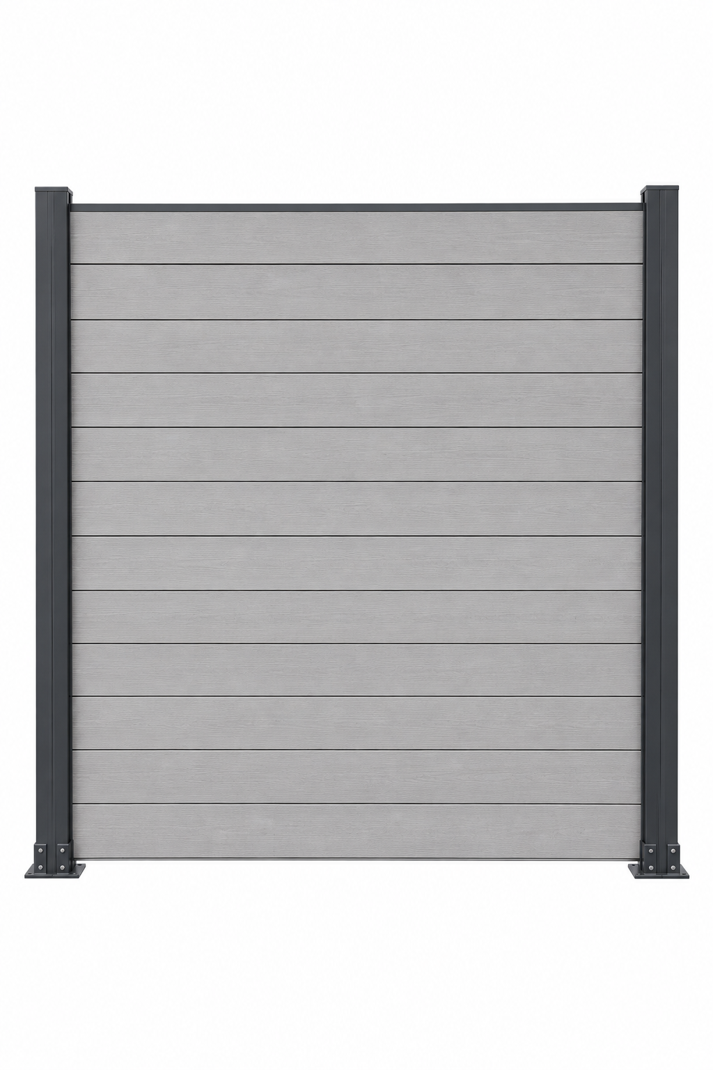 WPC Fence Panel – Light Grey Half Set (156mm × 22.5mm × 1.76m) (Copy)