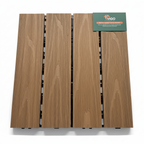 Teak DIY Interlocking WPC Deck Tiles | 300mm x 300mm x 20mm