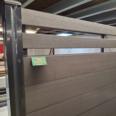 183 × 25 mm Co-Extruded Composite Fence Board Set – 10-Board or 9 + 2 Slatted Pack, With or Without Posts