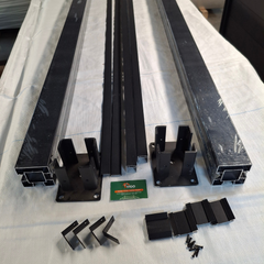 156 × 22.5 mm Co-Extruded Composite Fence Board Set – 12-Board Pack (Options With or Without Accessories)